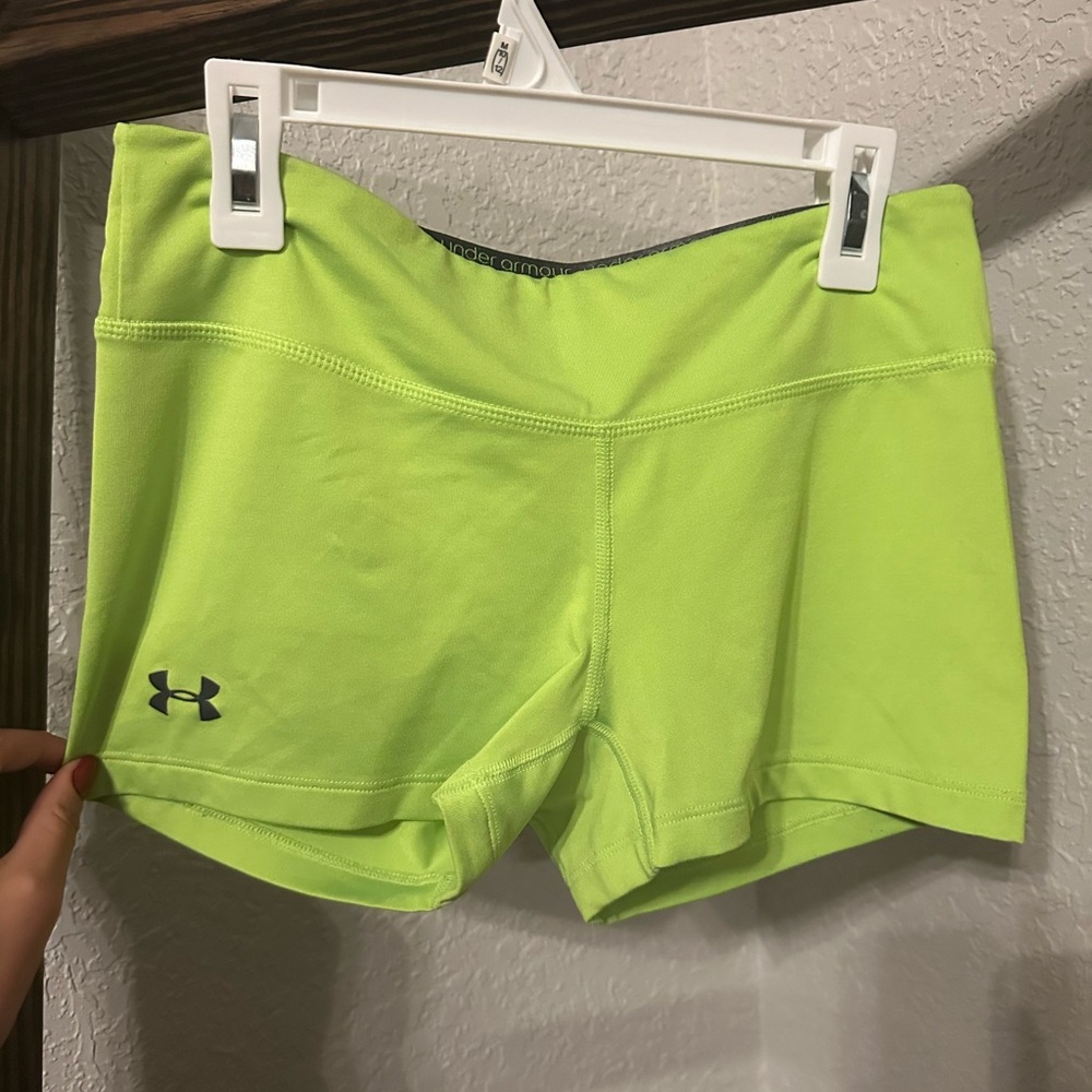 Under Armour Women's Neon Green Short Spandex
